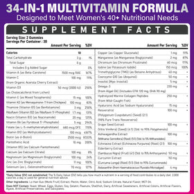 Tcemundry Multivitamine Methylée Femme 40+ Gummy arrière