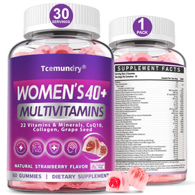 Tcemundry Multivitamine Methylée Femme 40+ Gummy avant