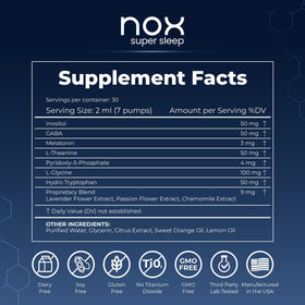 te Nox Super Sleep 90ml bouteille ouverte