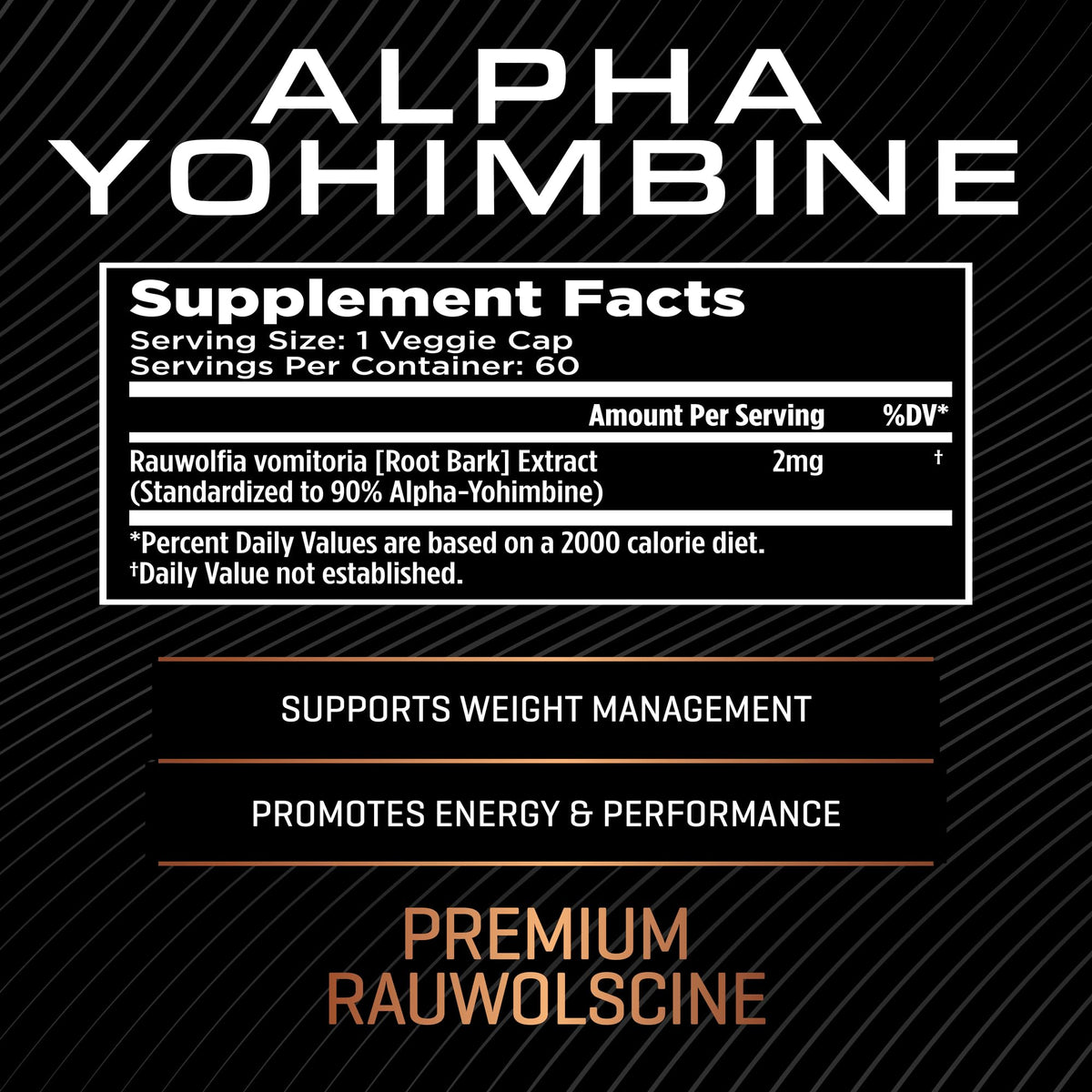 Team Six Supplements Alpha Yohimbine capsules avec mesure