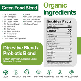 Teami Poudre de Super Greens Bio 390g emballage