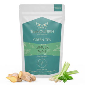 TEANOURISH Thé Vert Gingembre Menthe 80g - vue avant