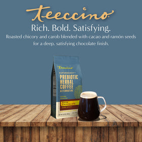 Teeccino Chocolat Noir 290g avec des graines de ramón et caroube