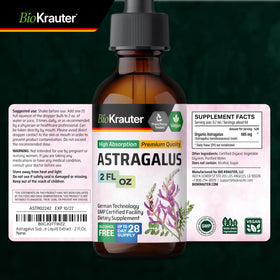 Teinture d'astragale BIO KRAUTER sur un fond neutre