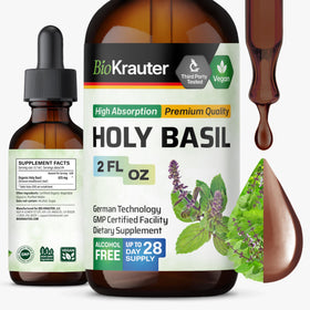 Teinture de Basilic Sacré BIO KRAUTER 60 ml vue de face