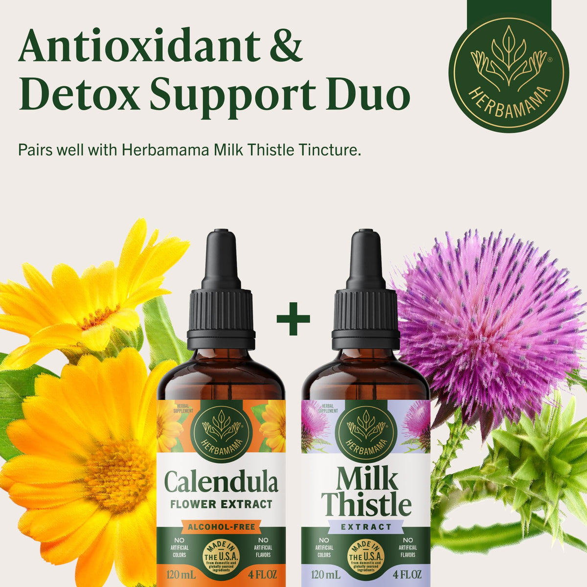 Teinture de Calendula HERBAMAMA dans un cadre de vie quotidien
