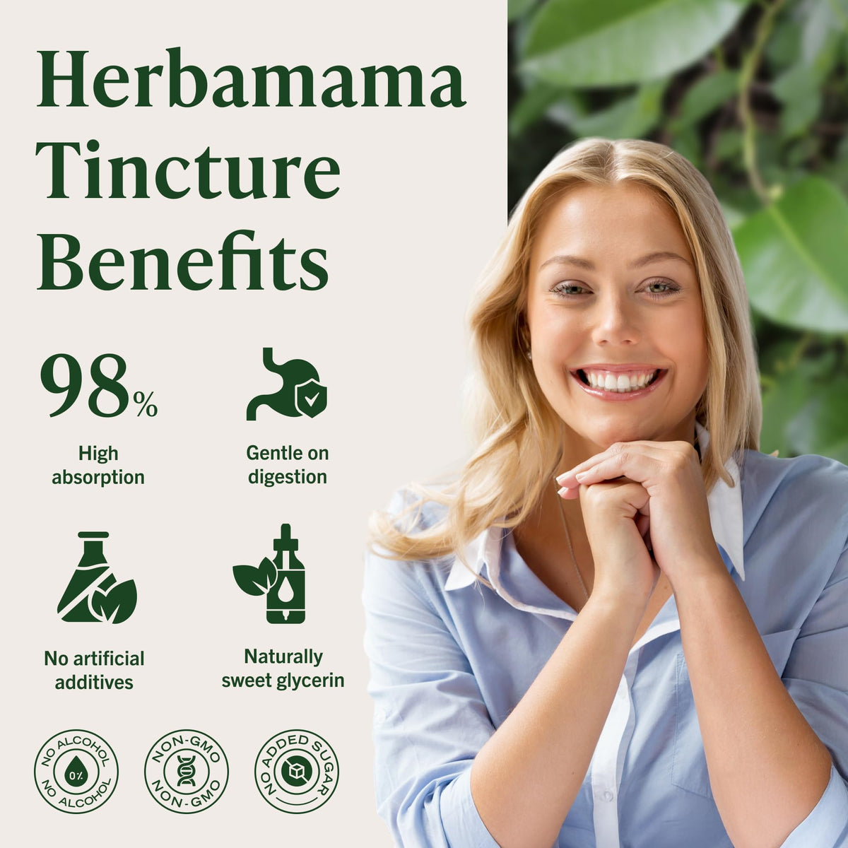 Teinture de Cryptolepis HERBAMAMA avec un fond naturel