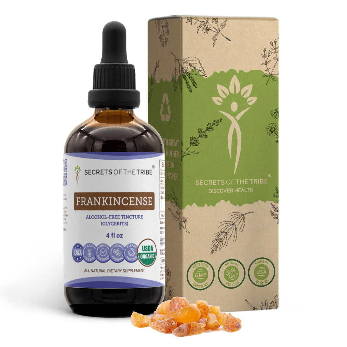Teinture de Frankincense Secrets of the Tribe 4 FL OZ vue avant