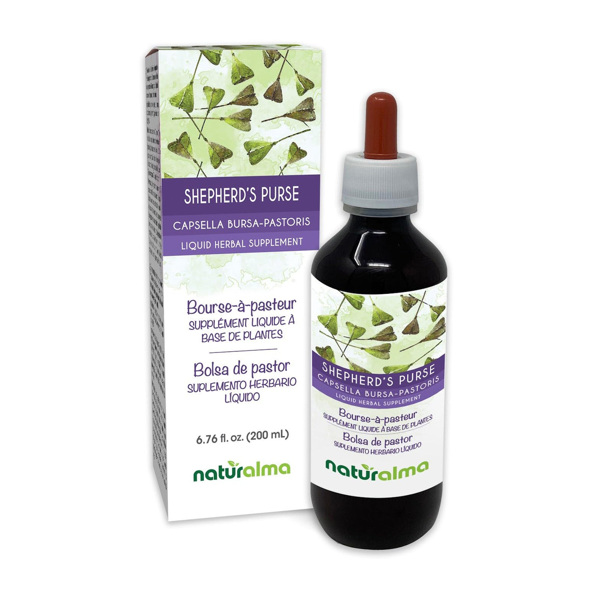 Teinture de Fumeterre Naturalma 200 ml, bouteille frontale
