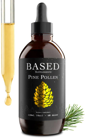 Teinture de Pollen de Pin Based Supplements 4 oz vue avant