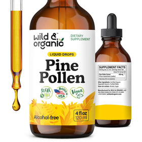 Teinture de Pollen de Pin Wild & Organic 4 fl oz vue de face