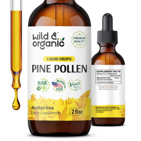 Teinture de Pollen de Pin Wild & Organic flacon de 60 ml vue avant