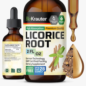 Teinture de racine de réglisse BIO KRAUTER 60 ml vue avant