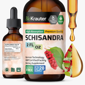 Teinture de Schisandra BIO KRAUTER 2 fl oz vue de face