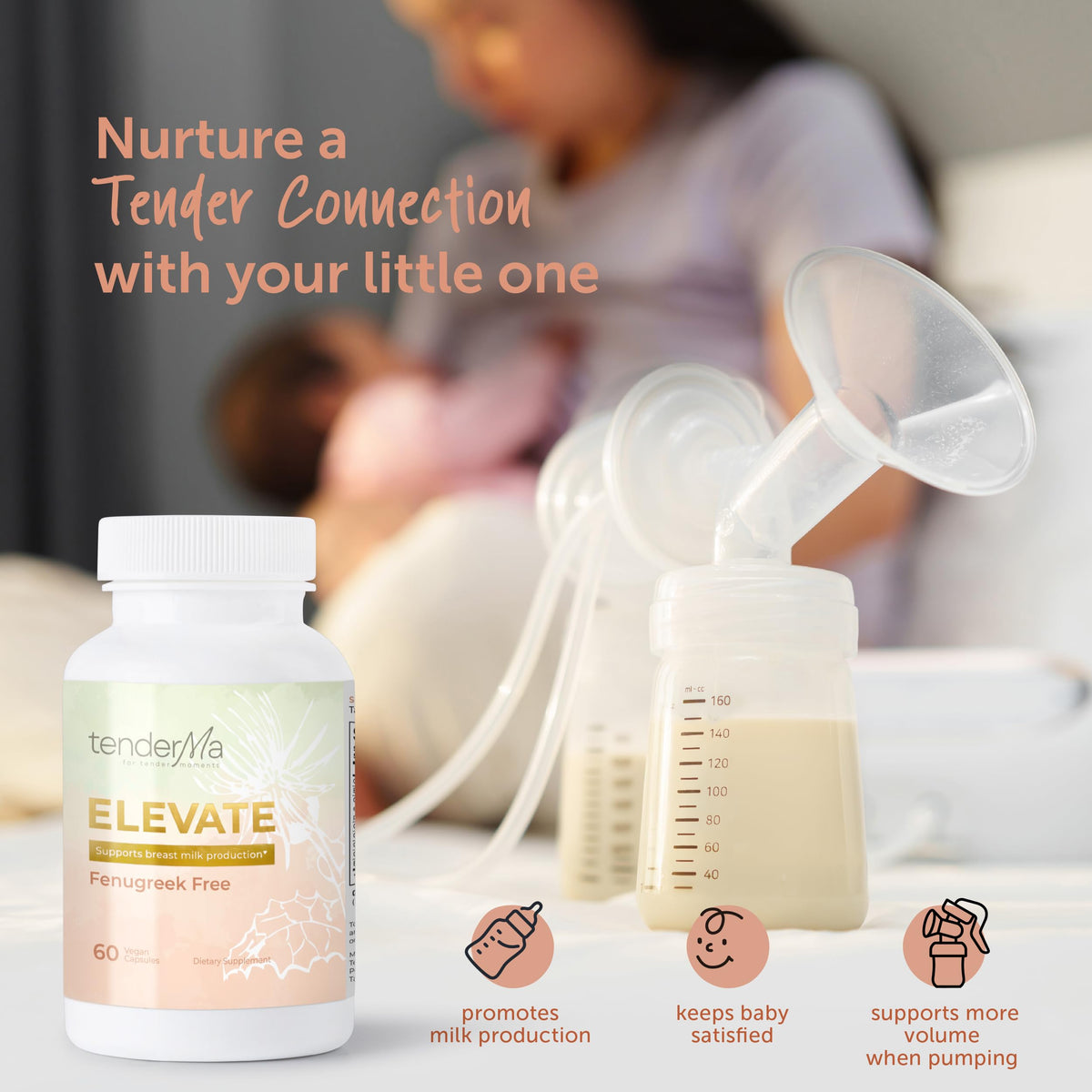 tenderMa Complément Alimentaire Lactation 60 Capsules Bio étiquette