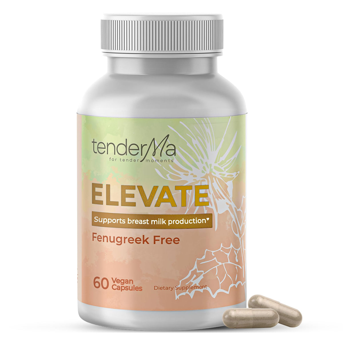 tenderMa Complément Alimentaire Lactation 60 Capsules Bio vue avant