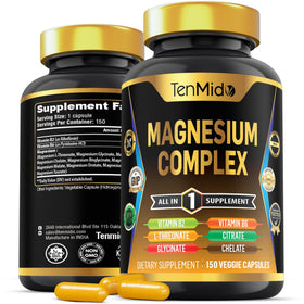 Tenmido Complexe de Magnésium 150 capsules vue avant