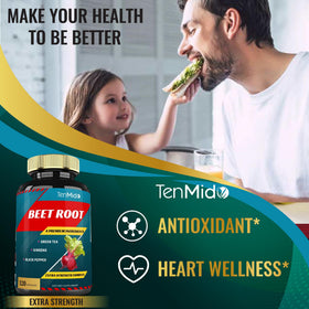 Tenmido Extrait de betterave avec ginseng et poivre noir