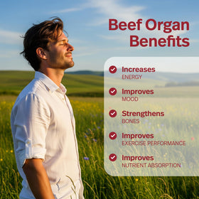Teraputics complément alimentaire organes de boeuf 200 capsules sur fond blanc