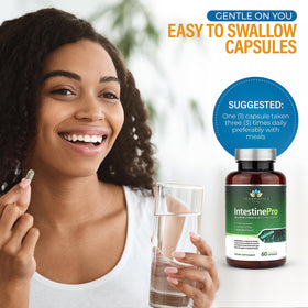 Teraputics IntestinePro sur un fond naturel