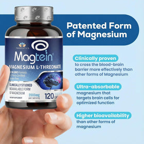 Teraputics Magnesium L Threonate, capsules à l'intérieur du flacon