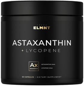 TERRA ELMNT Astaxanthine 24mg et Lycopène 50mg devant une boîte