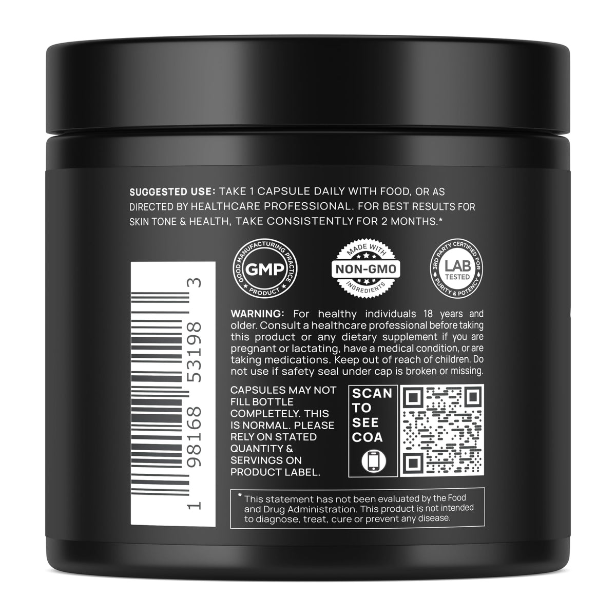 TERRA ELMNT Astaxanthine 24mg + Lycopène 50mg vue de côté