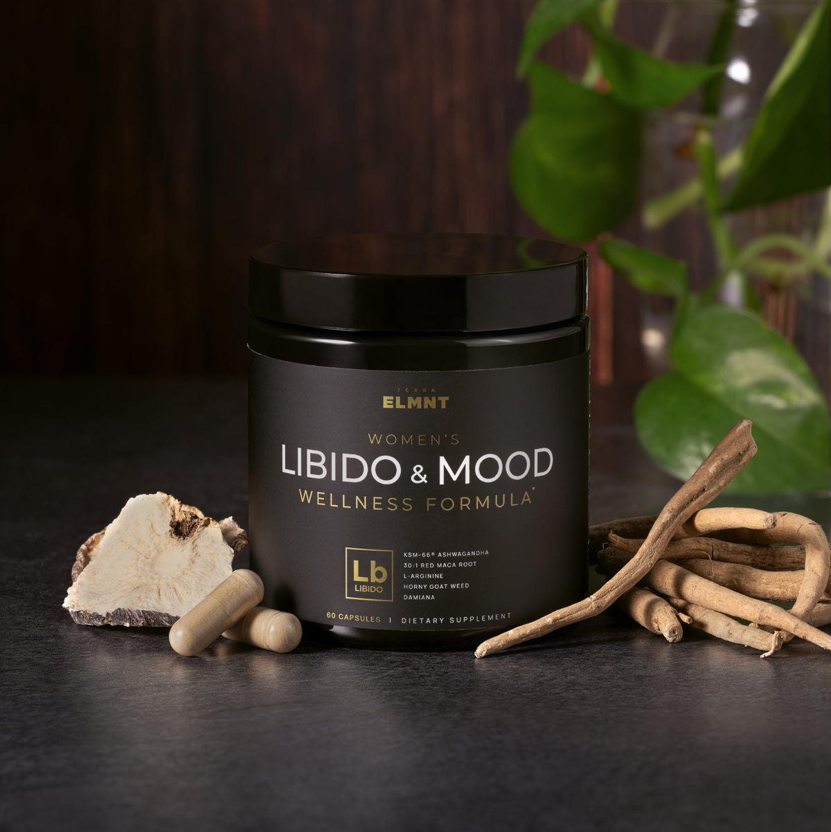 TERRA ELMNT Libido Femme 1450mg Maca Rouge en milieu naturel