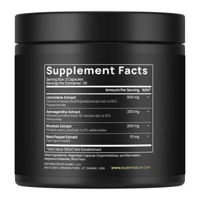 TERRA ELMNT Lion's Mane 16x 900mg capsule side view