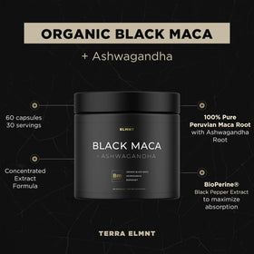 TERRA ELMNT Maca Noire Bio 40:1 en vue latérale