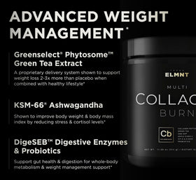 TERRA ELMNT Super Collagen Powder 408g, mélange dans un verre