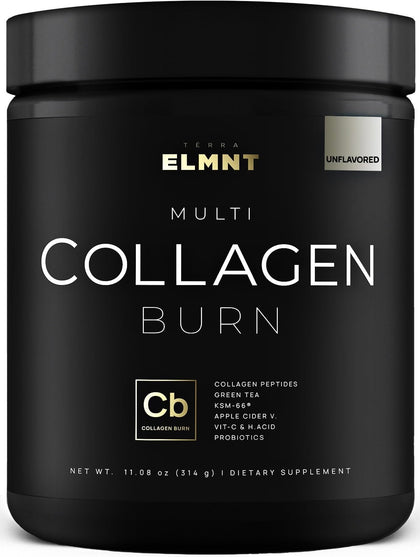 TERRA ELMNT Super Collagen Powder 408g sans saveur, vue de face