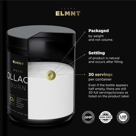 TERRA ELMNT Super Collagen Powder 408g, utilisation avec un smoothie