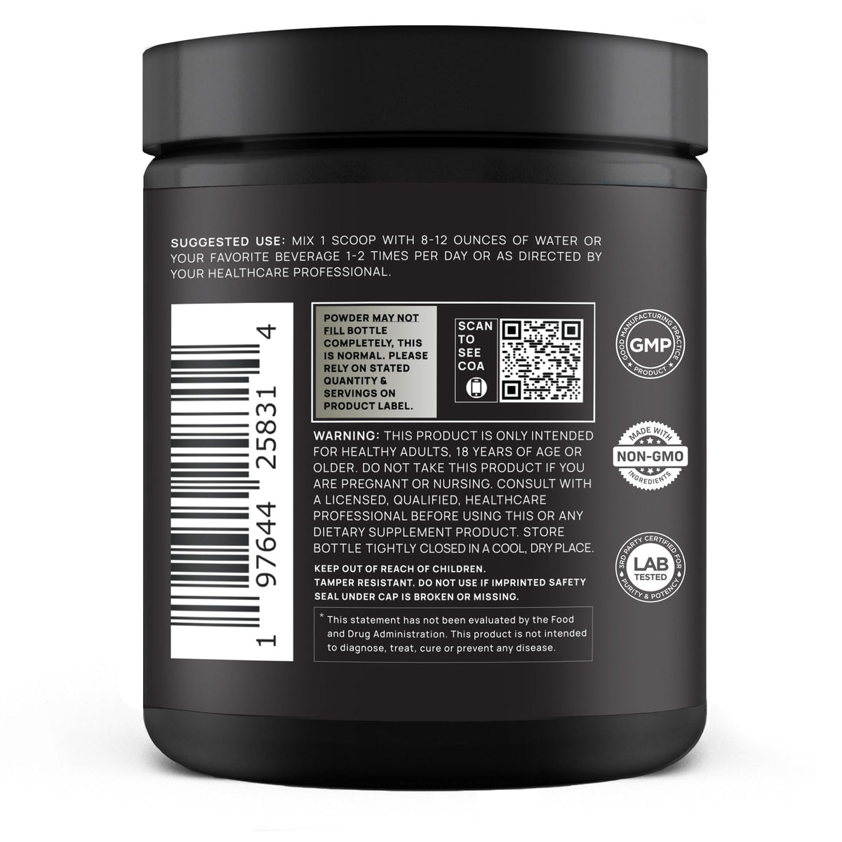 TERRA ELMNT Super Collagen Powder 408g, vue de dos