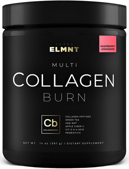 TERRA ELMNT Super Collagen Powder 481g Framboise Citron vue de face