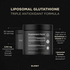 TERRA ELMNT Supplément Liposomal Glutathione 2150mg notice