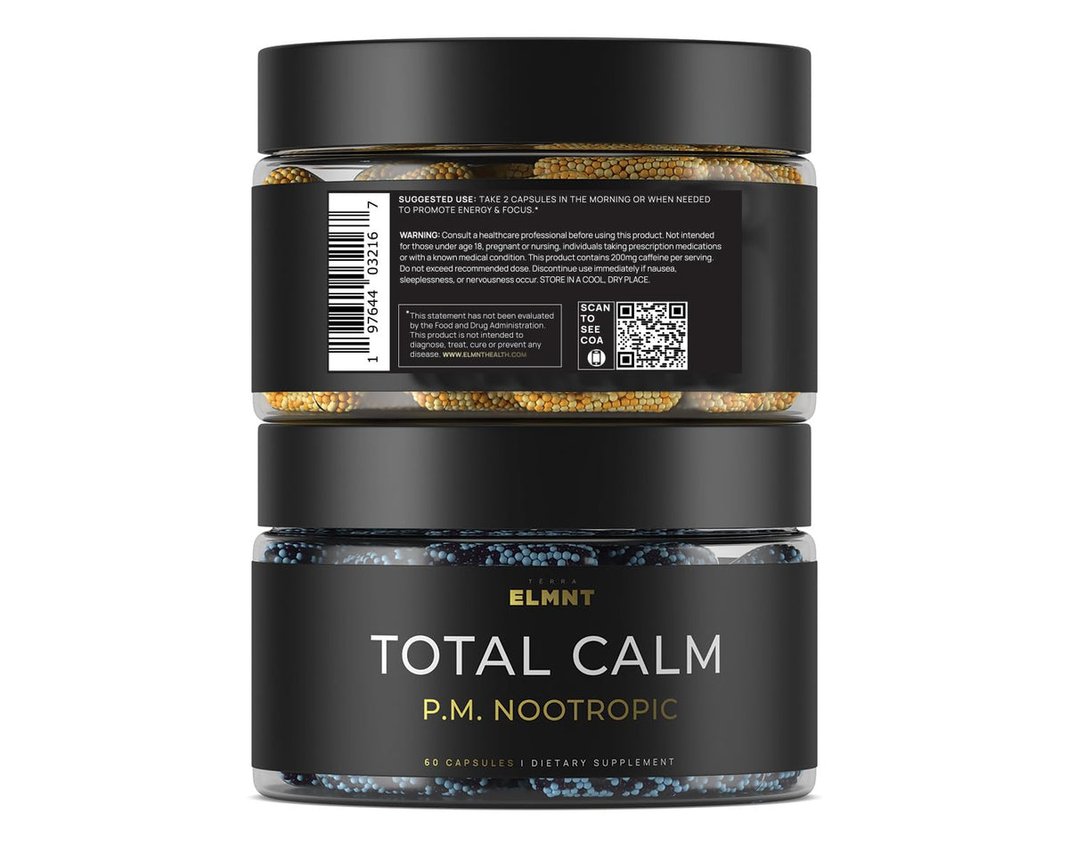 TERRA ELMNT Total Focus + Calme 150g en gros plan sur les microbilles