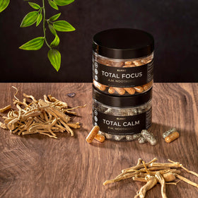 TERRA ELMNT Total Focus + Calme 150g sur une table avec des livres