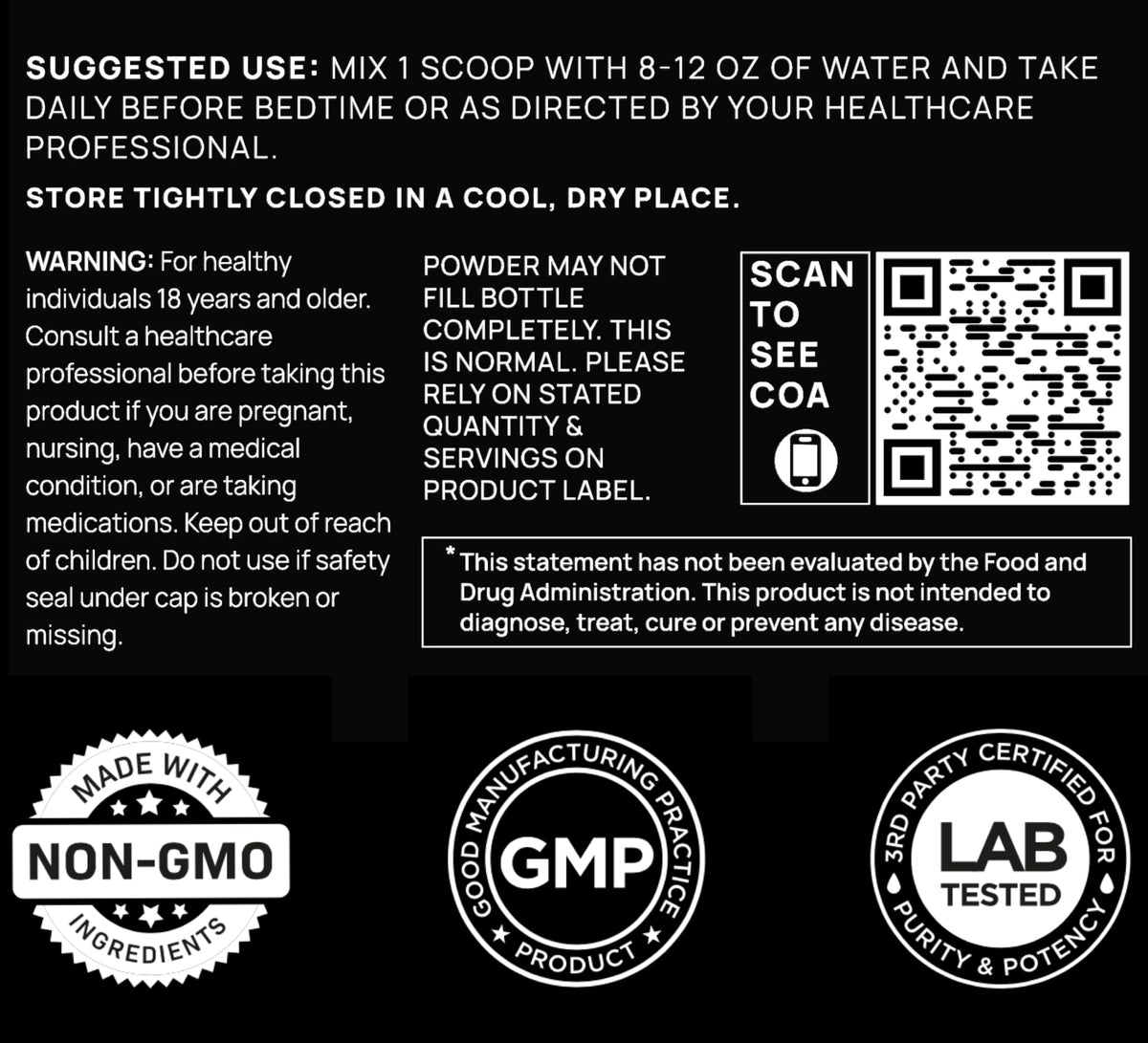 TERRA ELMNT Triple Sleep Magnesium L-Threonate 209g flavor profile with blueberry and lemon