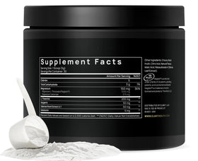 TERRA ELMNT Triple Sleep Magnesium L-Threonate 209g powder in a glass with water