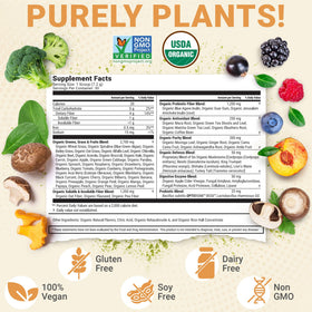 Terra Kai Organics Juce Belly Bliss mixing with water