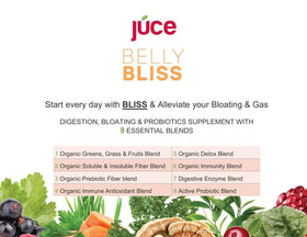 Terra Kai Organics Juce Belly Bliss with fresh fruits