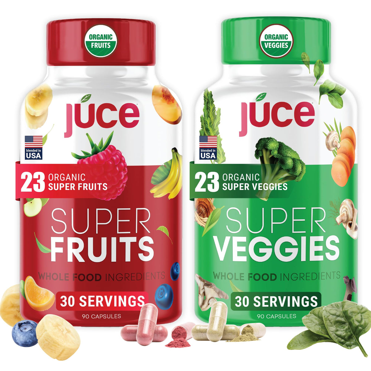 Terra Kai Organics Juce Capsules 180 comprimés avec superaliments