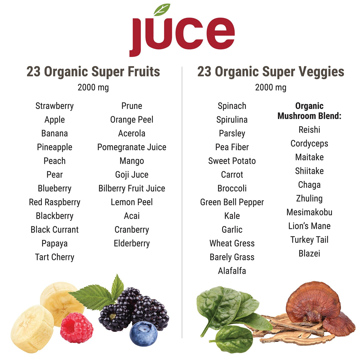 Terra Kai Organics Juce Capsules sur fond blanc