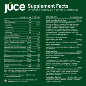 Terra Kai Organics Juce Greens Poudre 308g vue de l'arrière