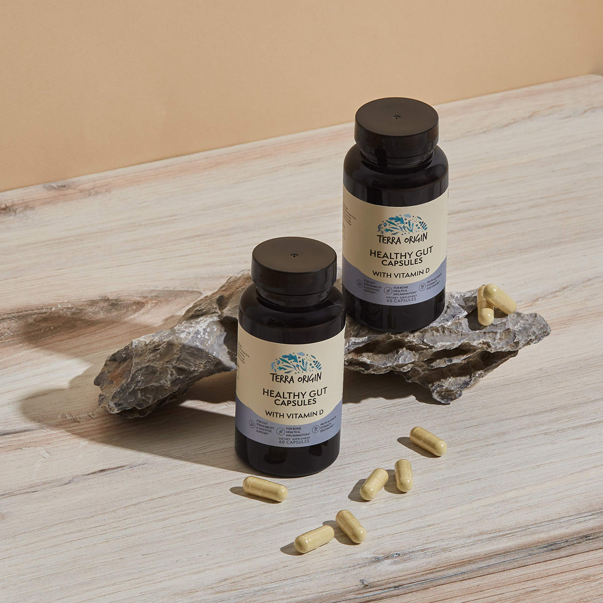 TERRA ORIGIN Complément Alimentaire 60 Capsules avec étiquette