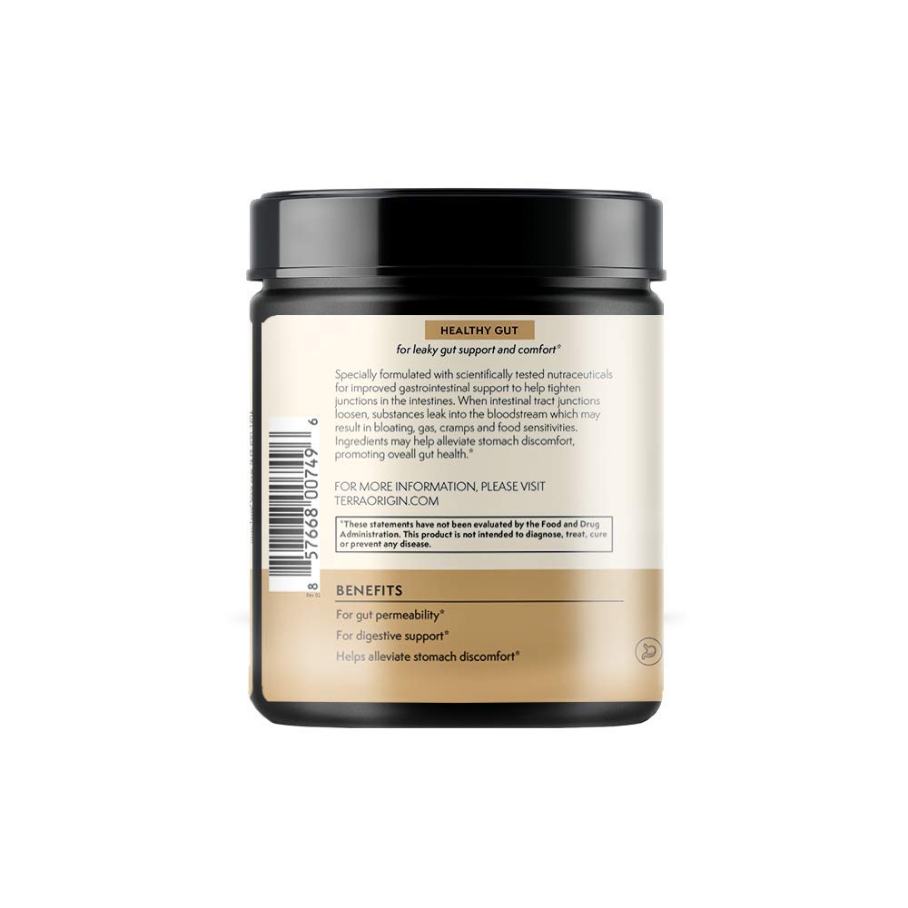 TERRA ORIGIN Healthy Gut Pêche Banane poudre avec cuillère