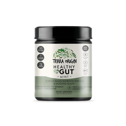 TERRA ORIGIN Poudre Healthy Gut Menthe 30 Portions emballage avant