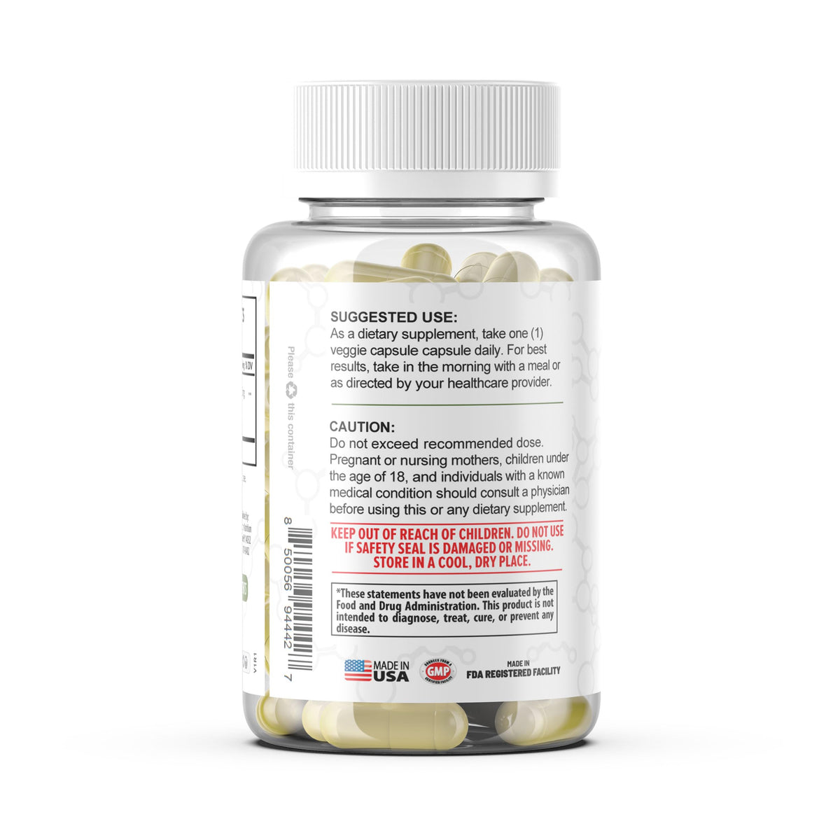 TerraForm Nutrition Gynostemma Pentaphyllum avec un fond de plantes