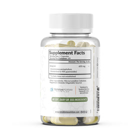 TerraForm Nutrition Gynostemma Pentaphyllum étiqueté avec ingrédients